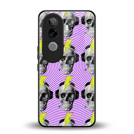 Skull Trip back phone cover | glass case for vivo v40e
