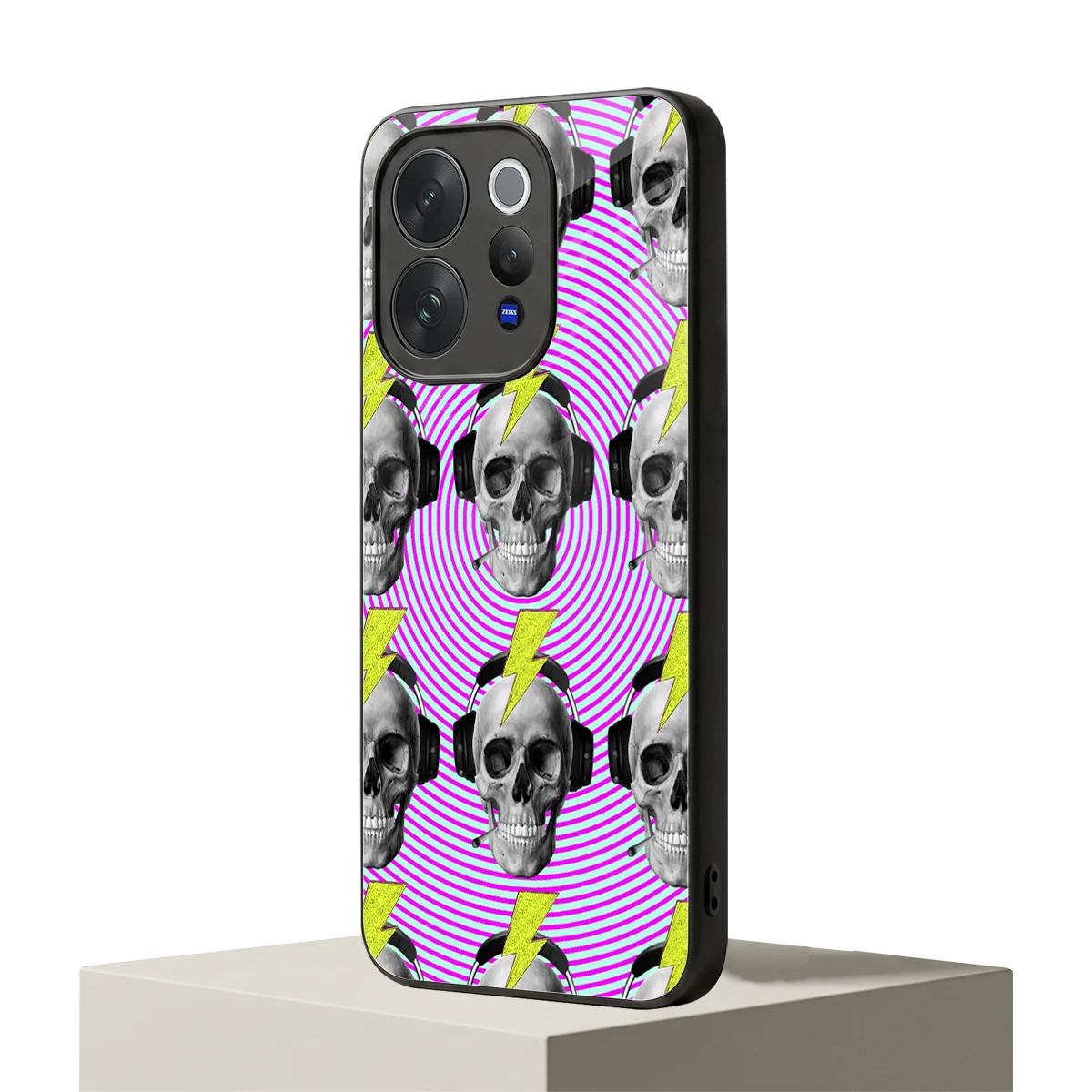 Skull Trip vivo v70 mobile cover | shockproof glass phone case