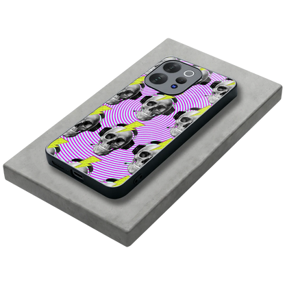 Skull Trip stylish phone case for vivo v70 | glossy glass and slim fit