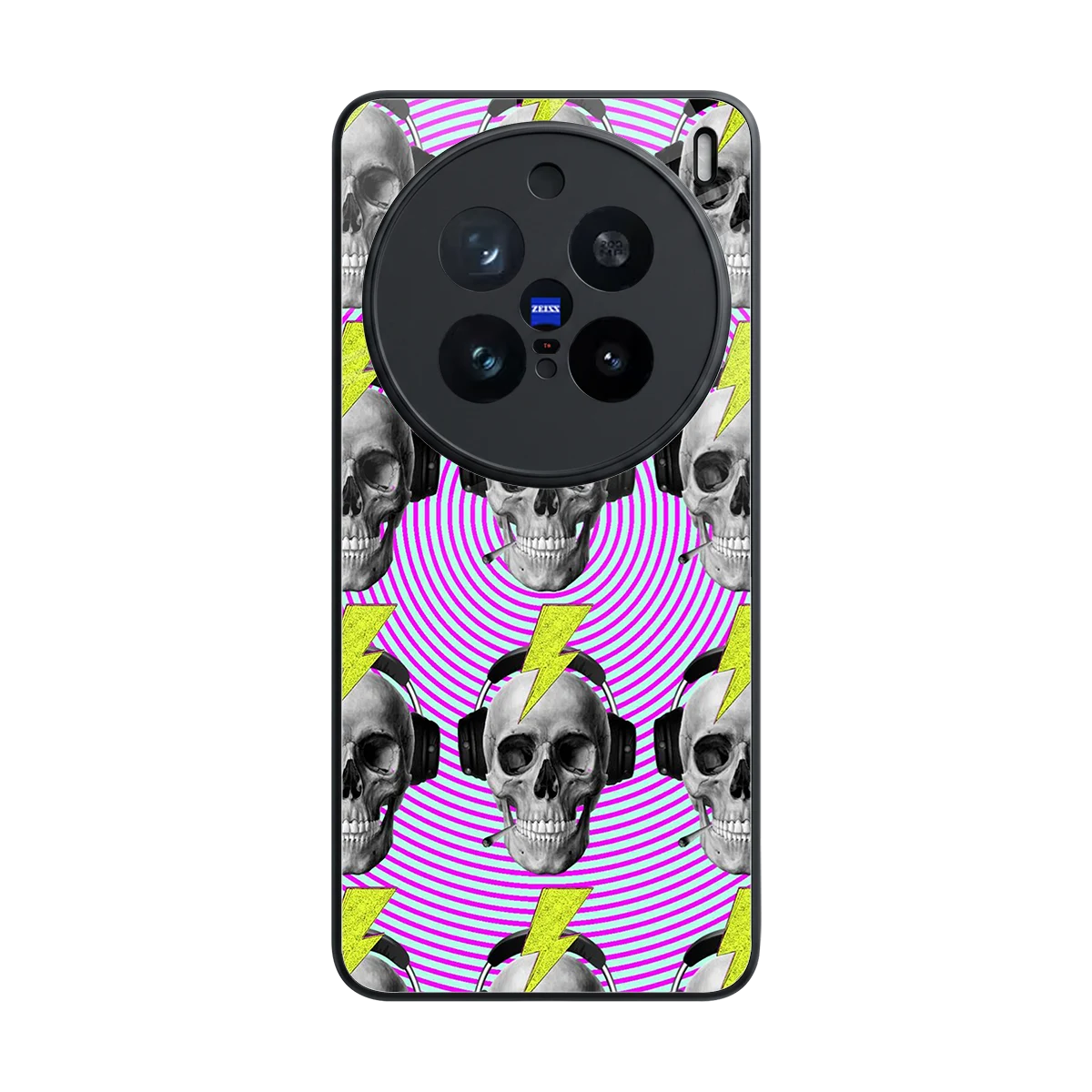 Skull Trip back phone cover | glass case for vivo x200 pro