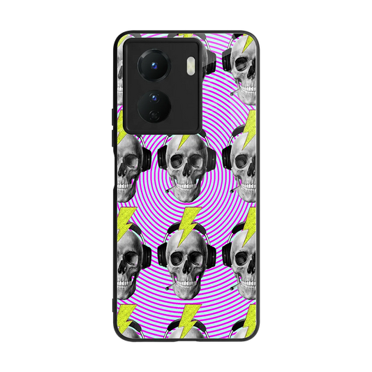 Skull Trip back phone cover | glass case for vivo y16
