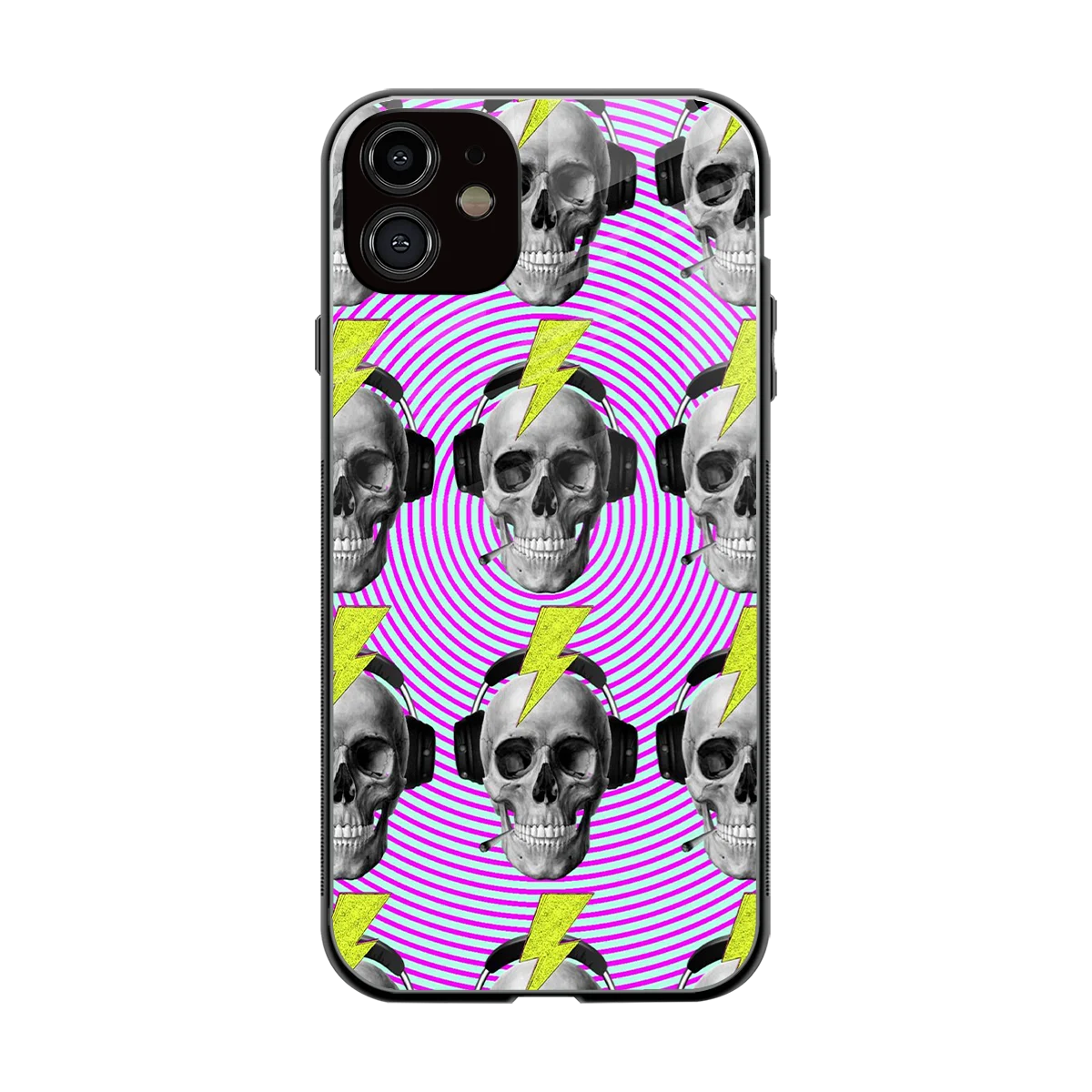 Skull Trip back phone cover | glass case for iphone 11
