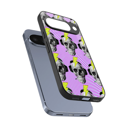 Skull Trip sleek google pixel 10 cover with tempered glass back and TPU edges