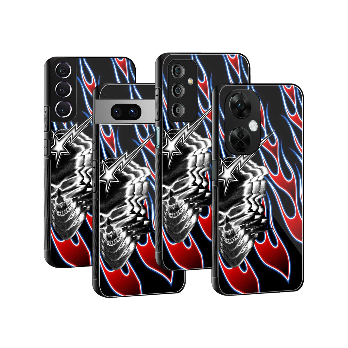 Stylish Glass Back Case for All Smartphones iPhone, Samsung, OnePlus, Pixel, Redmi, Oppo, Vivo, Motorola