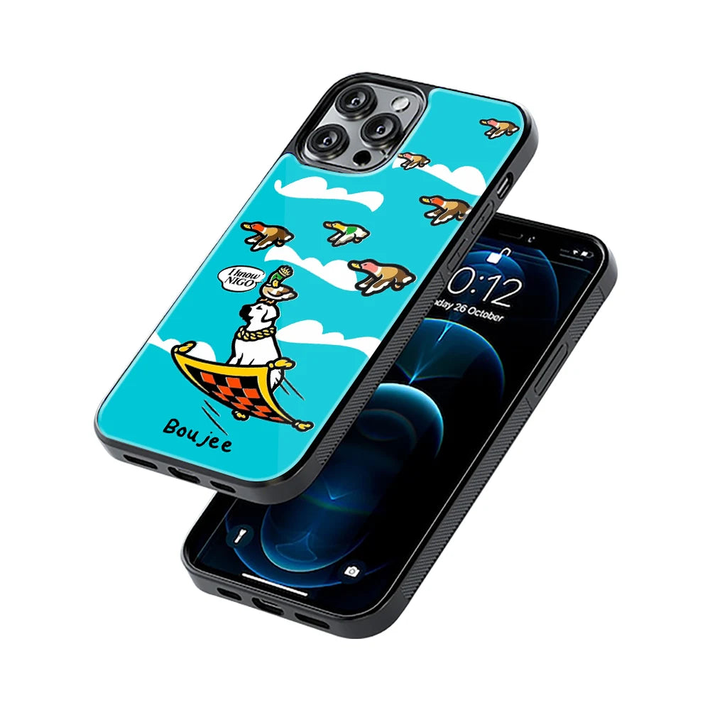 Protective Glass Back Phone Case Compatible with iPhone, Samsung, OnePlus, Pixel & More