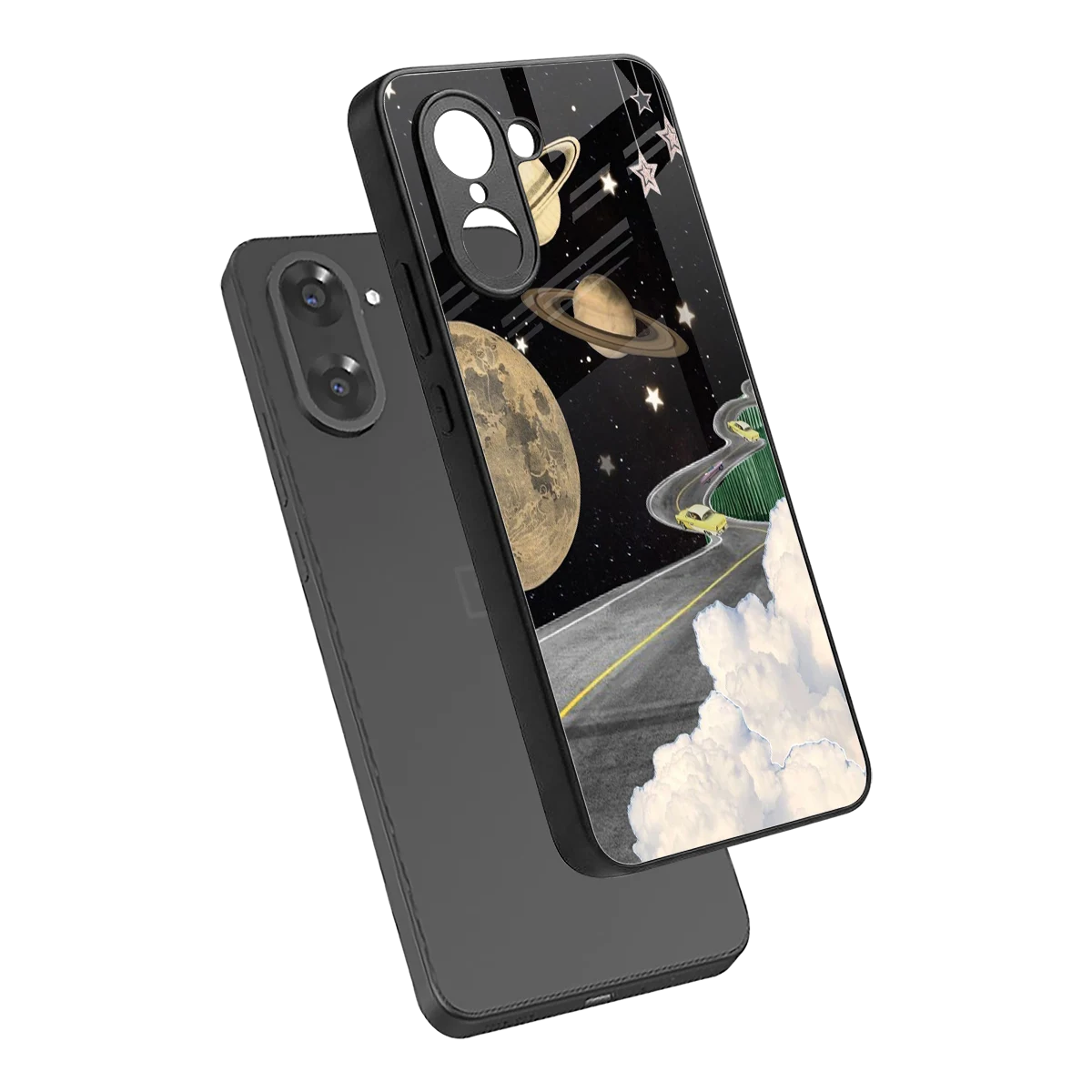 Skyline Galaxy sleek oneplus nord ce5 5g cover with tempered glass back and TPU edges