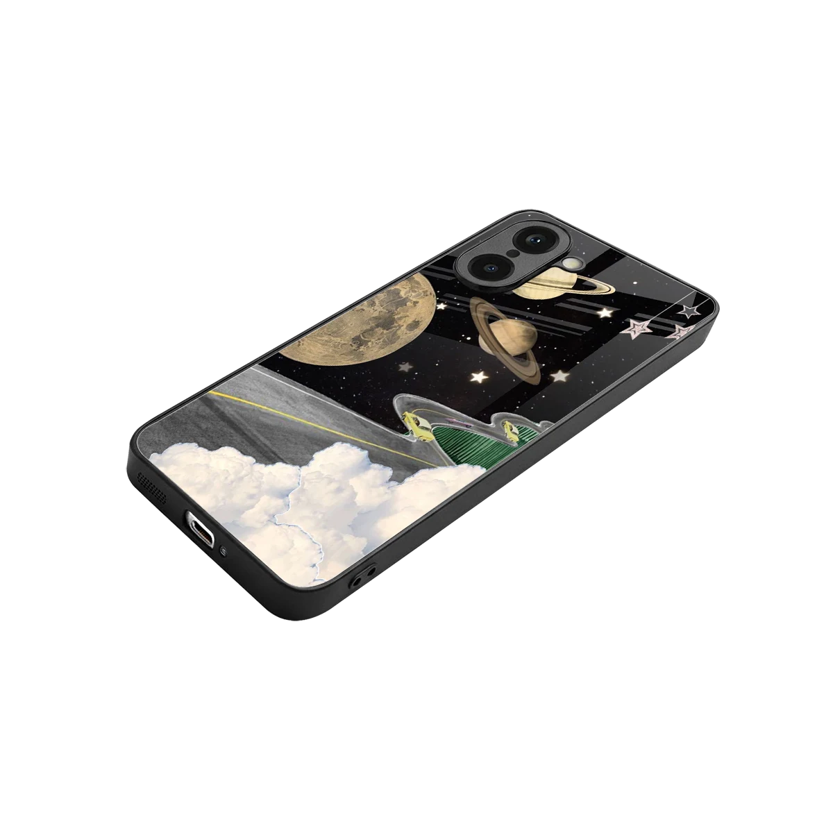 Skyline Galaxy stylish phone case for oneplus nord ce5 5g | glossy glass and slim fit