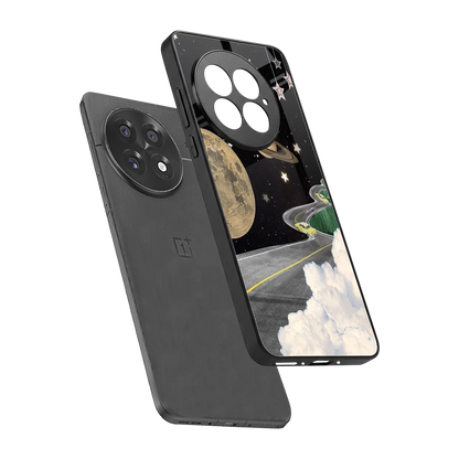 Skyline Galaxy sleek oneplus 13 cover with tempered glass back and TPU edges