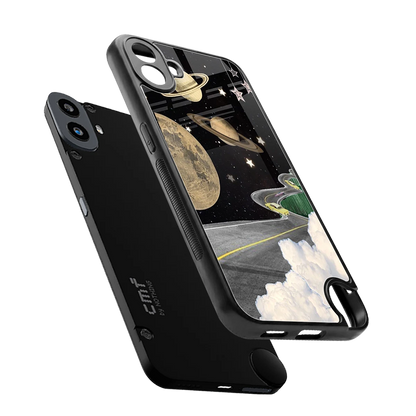 Skyline Galaxy sleek cmf nothing phone 1 cover with tempered glass back and TPU edges