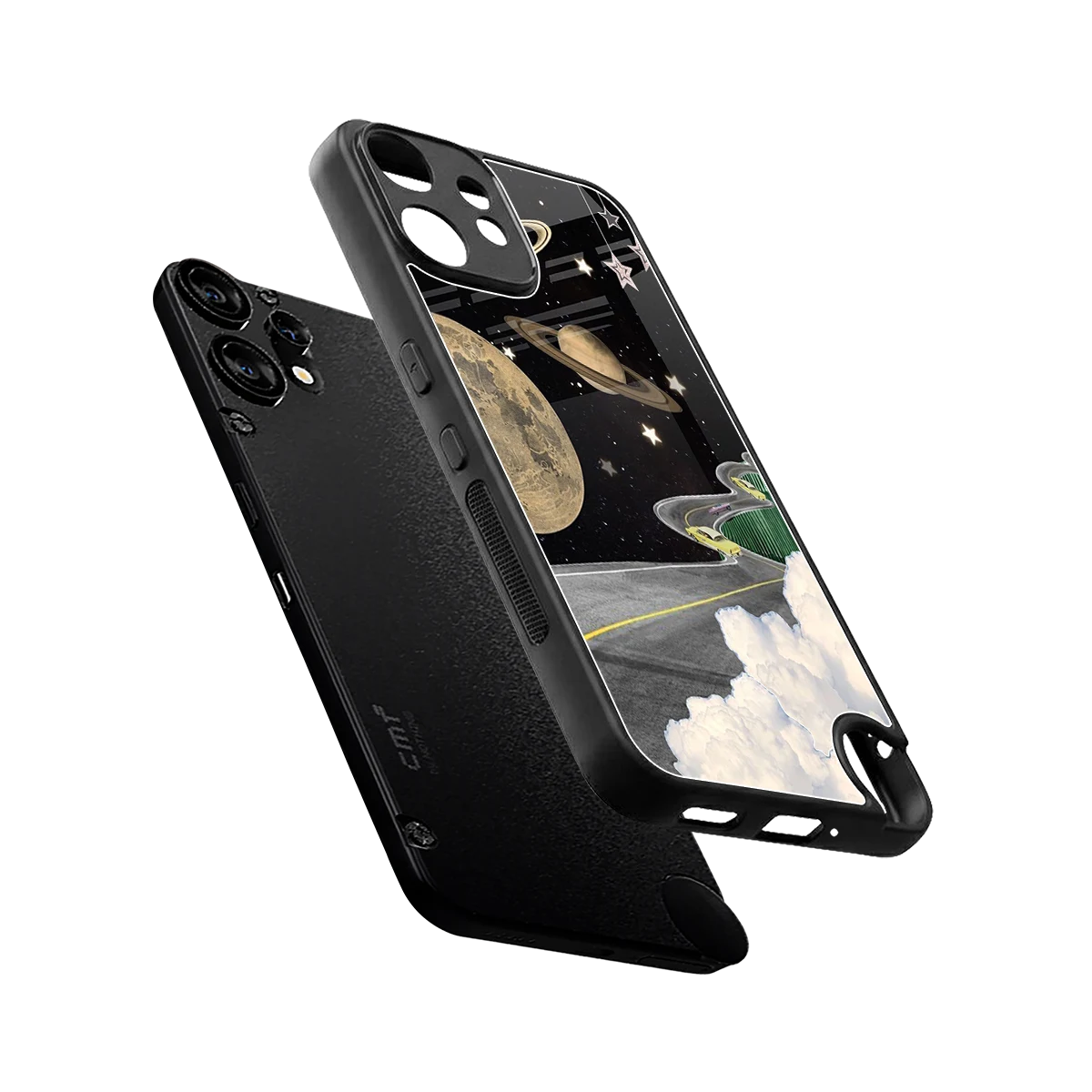 Skyline Galaxy sleek cmf nothing phone 2 pro cover with tempered glass back and TPU edges