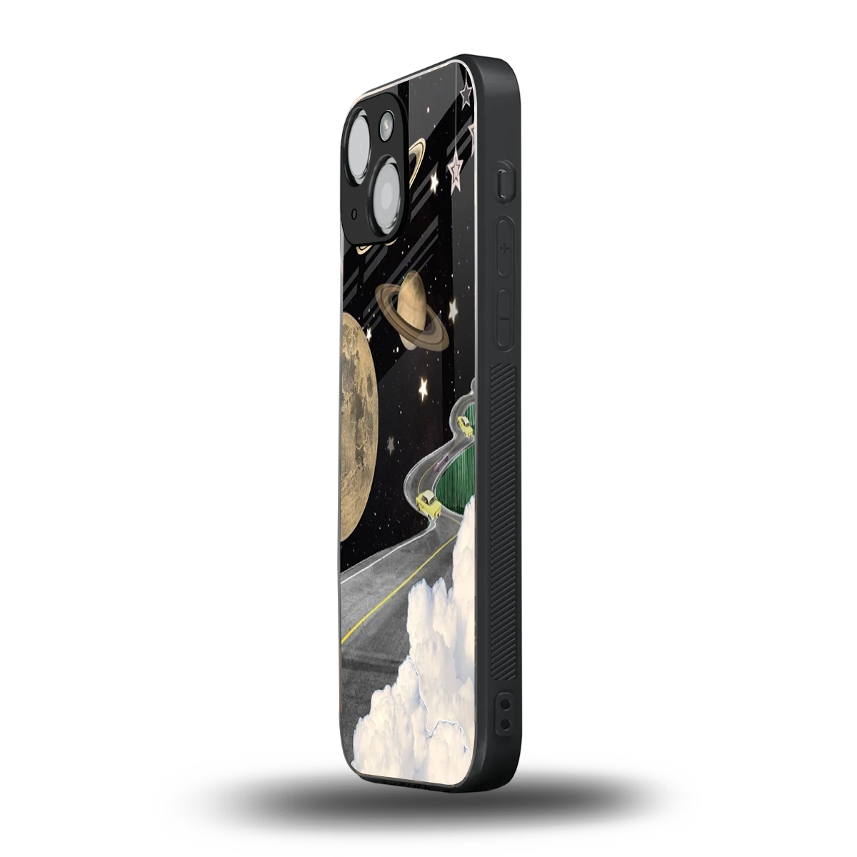 Skyline Galaxy iphone 13 mini mobile cover | shockproof glass phone case