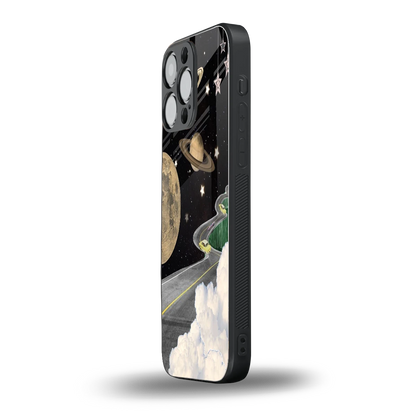 Skyline Galaxy iphone 14 pro max mobile cover | shockproof glass phone case