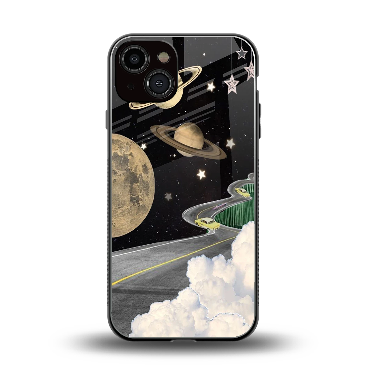 Skyline Galaxy back phone cover | glass case for iphone 14
