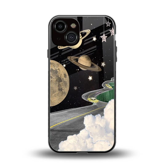 Skyline Galaxy back phone cover | glass case for iphone 14
