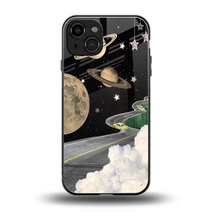 Skyline Galaxy back phone cover | glass case for iphone 15
