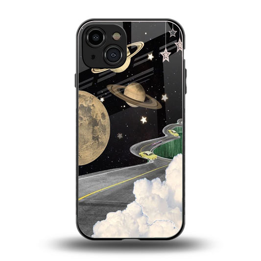 Skyline Galaxy back phone cover | glass case for iphone 15