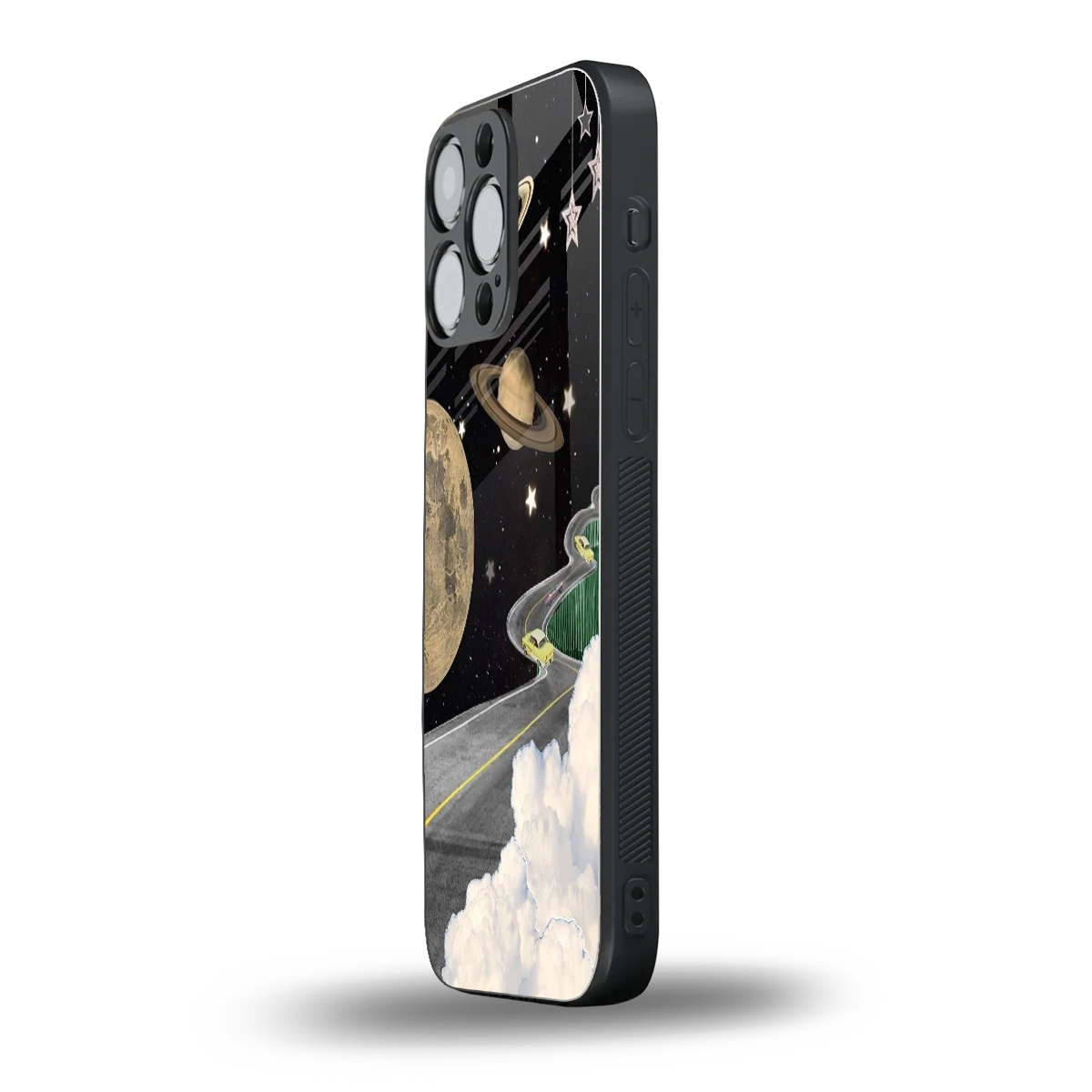 Skyline Galaxy iphone 16 pro max mobile cover | shockproof glass phone case