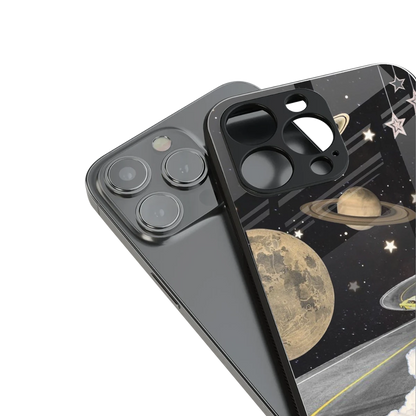 Skyline Galaxy stylish phone case for iphone 14 plus | glossy glass and slim fit