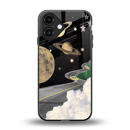 Skyline Galaxy back phone cover | glass case for iphone 16