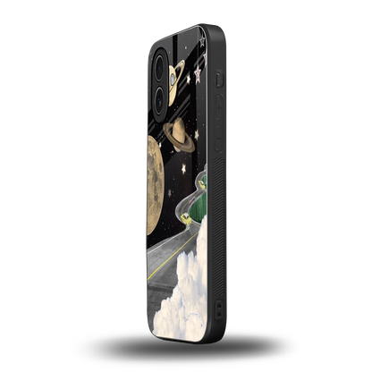 Skyline Galaxy iphone 17 mobile cover | shockproof glass phone case