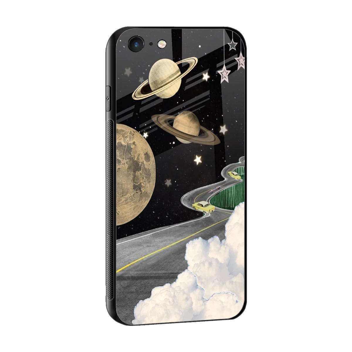 Skyline Galaxy sleek iphone 6 cover with tempered glass back and TPU edges