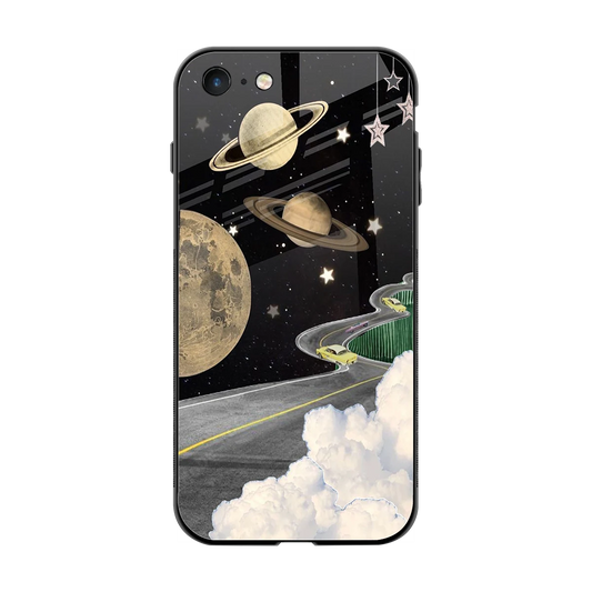Skyline Galaxy back phone cover | glass case for iphone 7