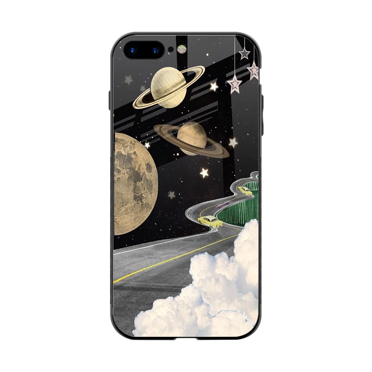 Skyline Galaxy back phone cover | glass case for iphone 8 plus