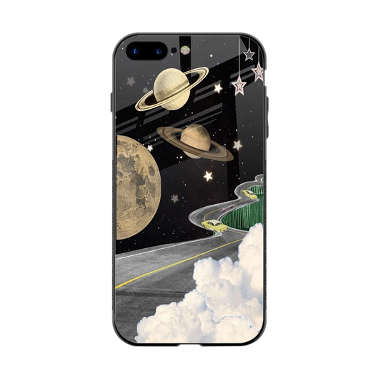 Skyline Galaxy back phone cover | glass case for iphone 8 plus