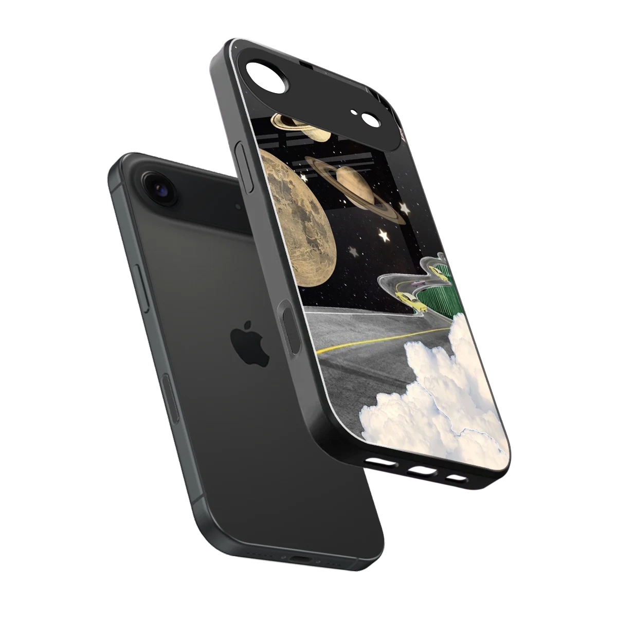Skyline Galaxy sleek iphone air cover with tempered glass back and TPU edges