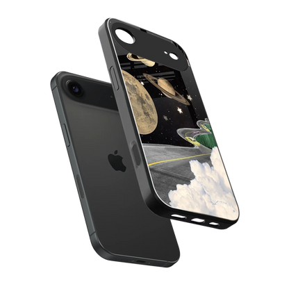 Skyline Galaxy sleek iphone air cover with tempered glass back and TPU edges