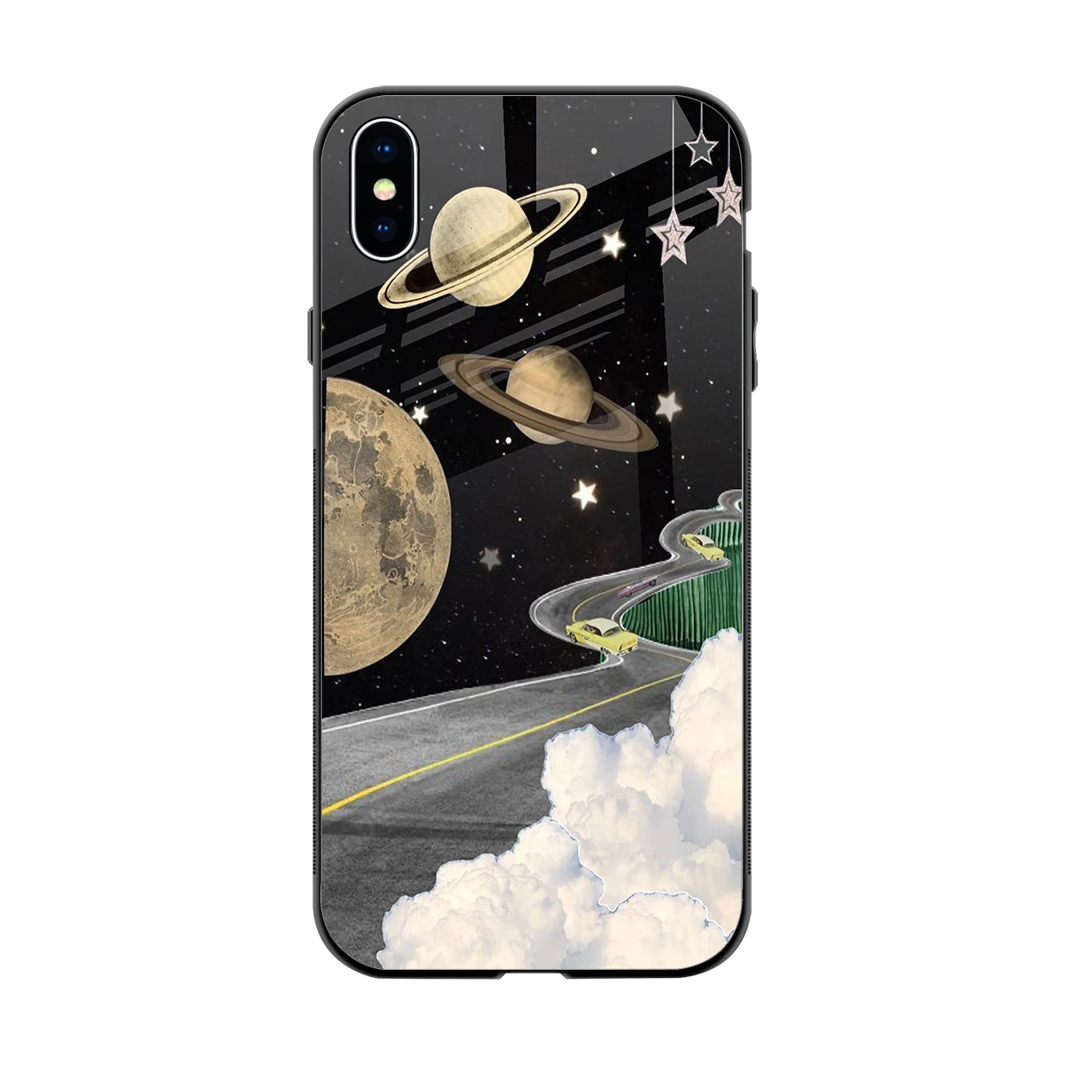 Skyline Galaxy back phone cover | glass case for iphone xs max