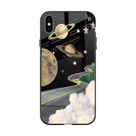 Skyline Galaxy back phone cover | glass case for iphone xs max