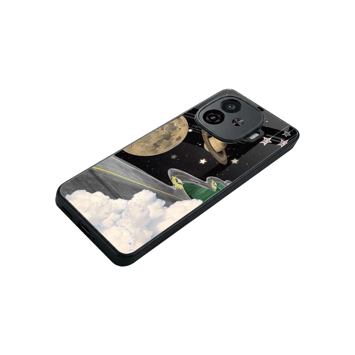 Skyline Galaxy stylish phone case for iqoo neo 10r 5g | glossy glass and slim fit
