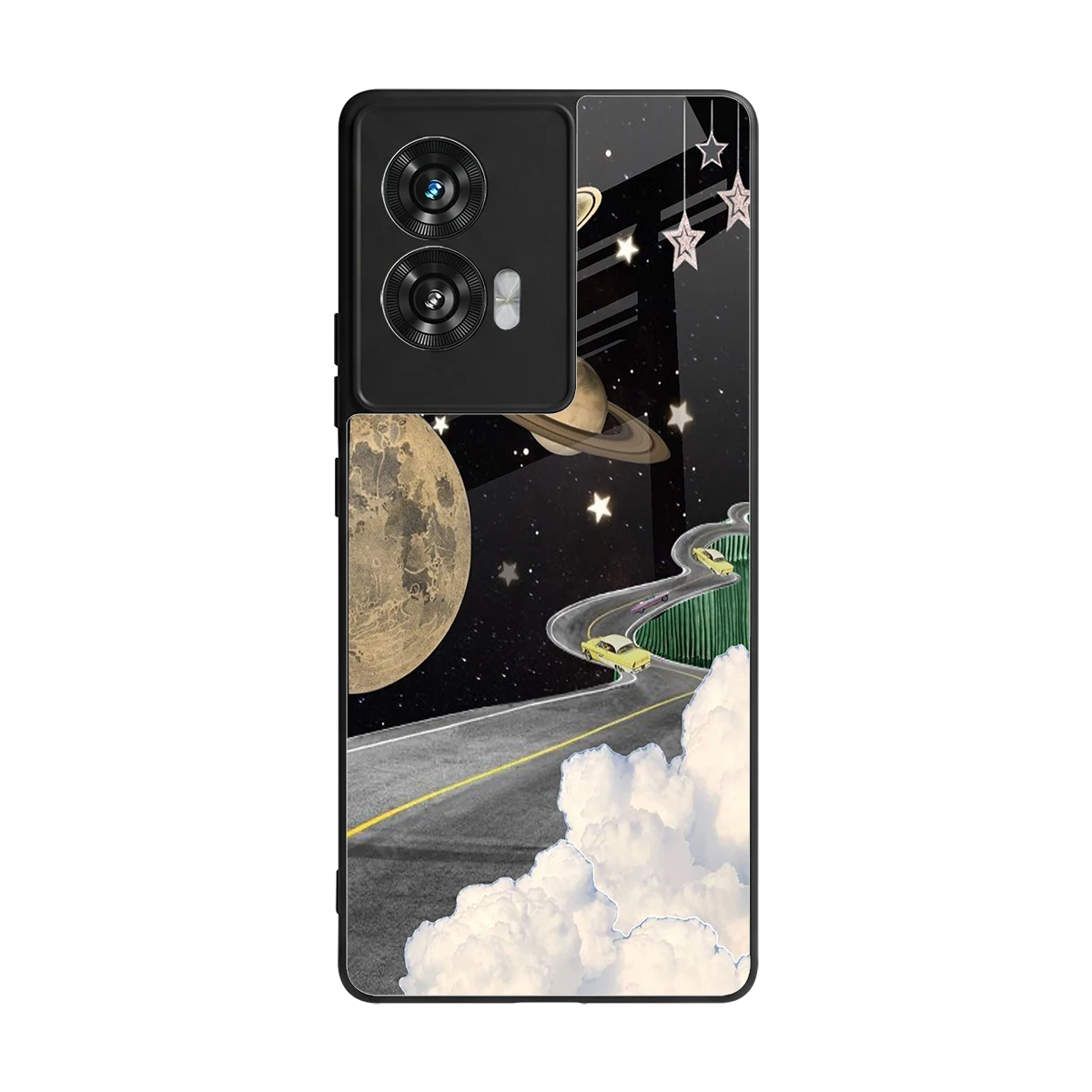 Skyline Galaxy back phone cover | glass case for motorola edge 50 fusion