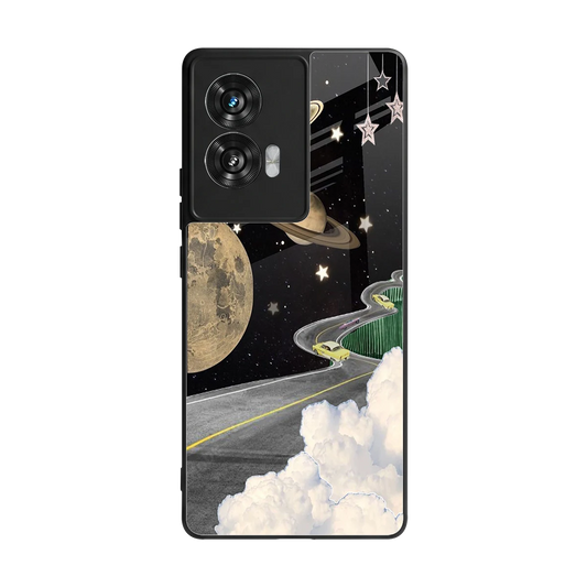 Skyline Galaxy back phone cover | glass case for motorola edge 50 fusion