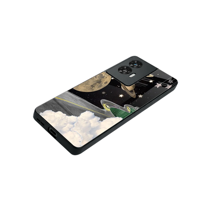 Skyline Galaxy stylish phone case for motorola edge 50 fusion | glossy glass and slim fit