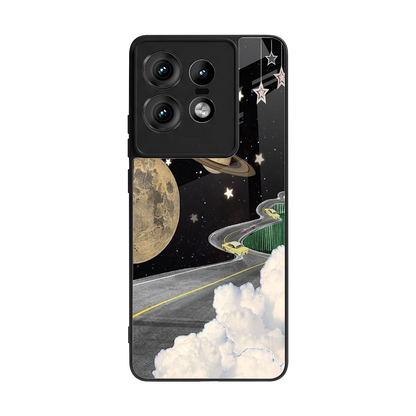 Skyline Galaxy back phone cover | glass case for motorola edge 50 pro