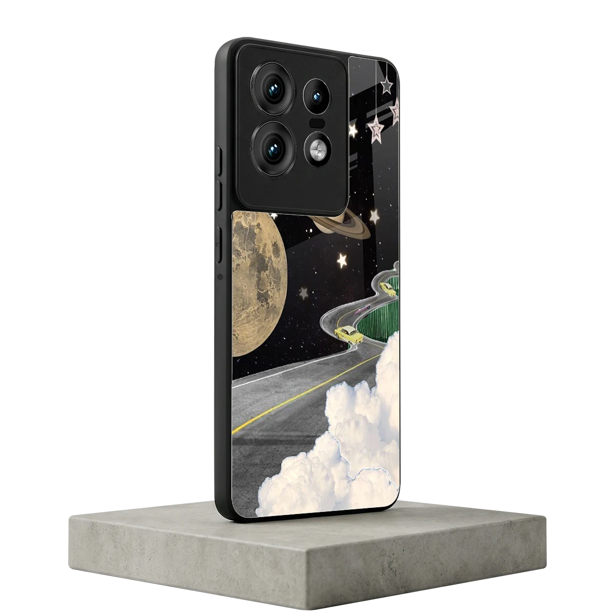 Skyline Galaxy motorola edge 50 pro mobile cover | shockproof glass phone case