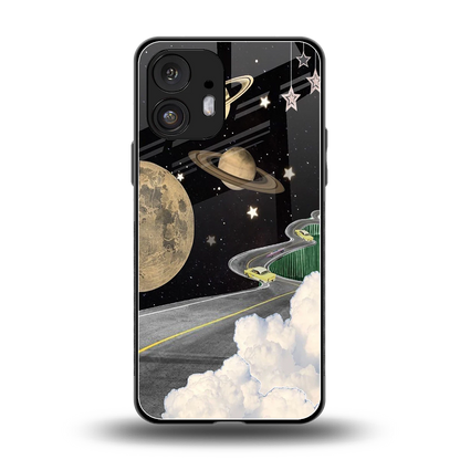 Skyline Galaxy back phone cover | glass case for nothing phone 2