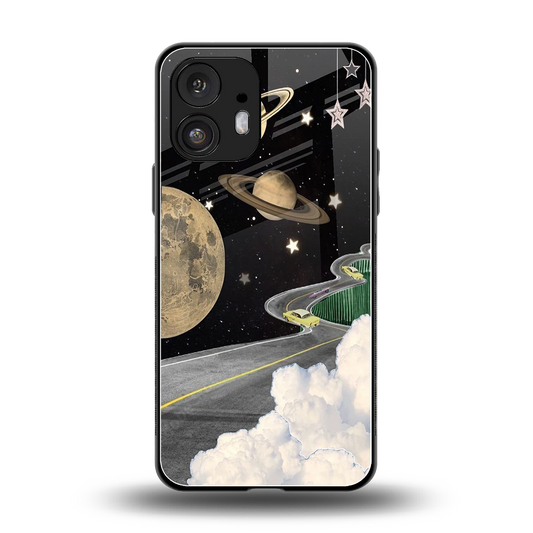 Skyline Galaxy back phone cover | glass case for nothing phone 2