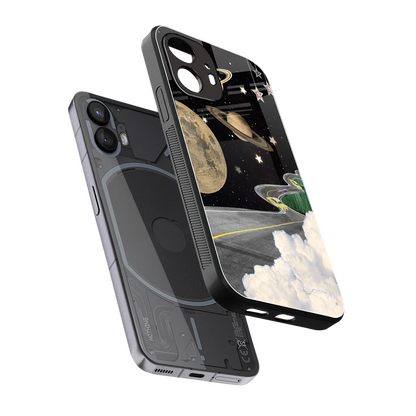 Skyline Galaxy sleek nothing phone 2 cover with tempered glass back and TPU edges