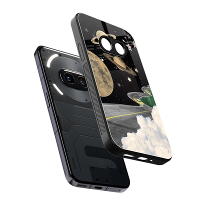 Skyline Galaxy sleek nothing phone 2a plus cover with tempered glass back and TPU edges