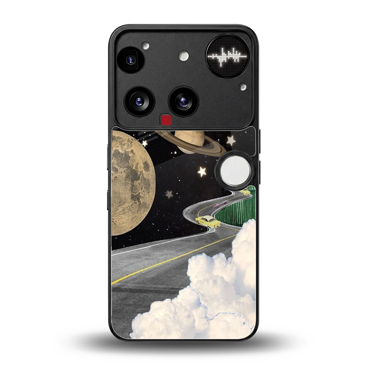 Skyline Galaxy back phone cover | glass case for nothing phone 3