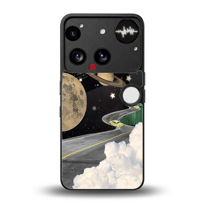 Skyline Galaxy back phone cover | glass case for nothing phone 3