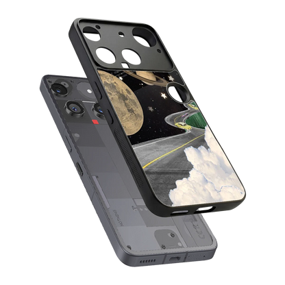Skyline Galaxy sleek nothing phone 3 cover with tempered glass back and TPU edges