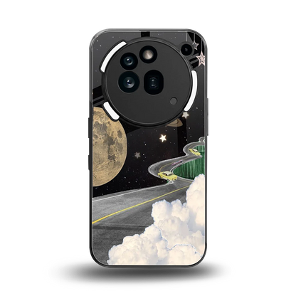 Skyline Galaxy back phone cover | glass case for nothing phone 3a pro