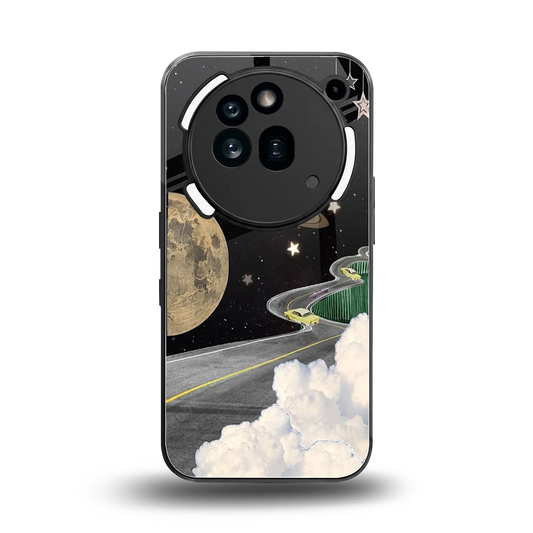 Skyline Galaxy back phone cover | glass case for nothing phone 3a pro