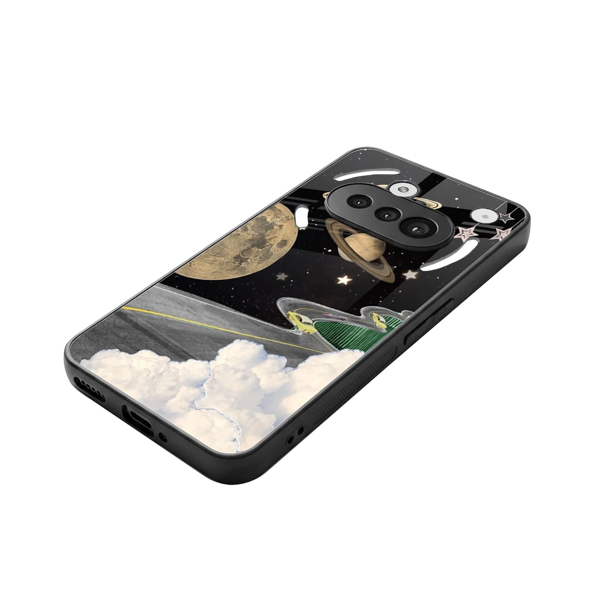 Skyline Galaxy stylish phone case for nothing phone 3a | glossy glass and slim fit