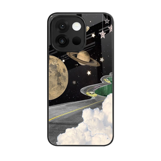 Skyline Galaxy back phone cover | glass case for oneplus 13s