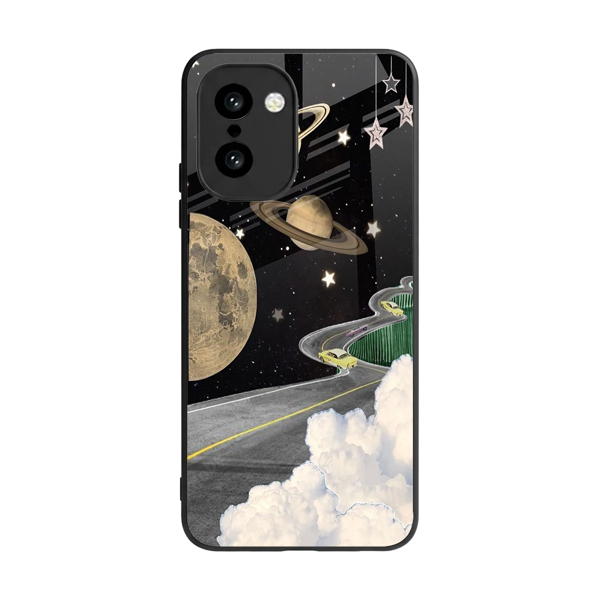 Skyline Galaxy back phone cover | glass case for oneplus 15r